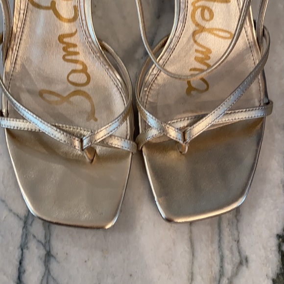 Sam Edelman GOLD Strappy heels size 9.5 *Himena* ✨✨✨ - Picture 2 of 10